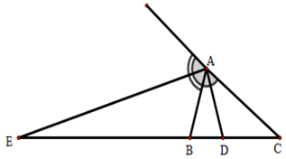 Định nghĩa đường phân giác trong tam giác vuông là gì? 
