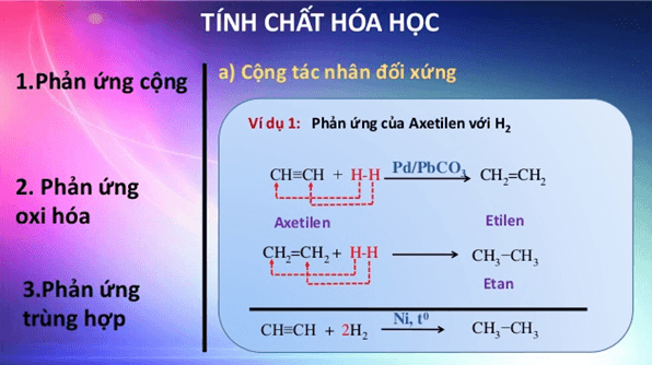 Tính chất hóa học công thức cấu tạo của Ankin (ảnh 2)