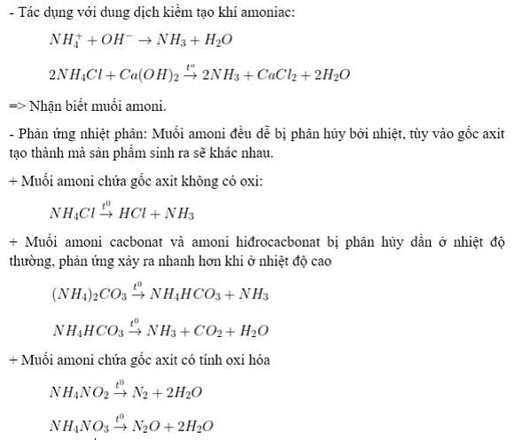 Tóm tắt lý thuyết Chương 2 Hóa học 11: Nitơ-Photpho (Hình 10)
