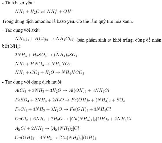 Tóm tắt lý thuyết Chương 2 Hóa học 11: Nitơ- Photpho (ảnh 7)