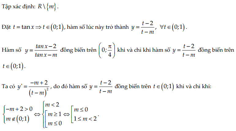 Trắc nghiệm hàm số đồng biến nghịch biến lớp 12 có đáp án (ảnh 16)
