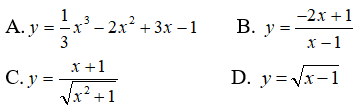 Trắc nghiệm hàm số đồng biến nghịch biến lớp 12 có đáp án (ảnh 17)