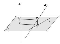 Trắc nghiệm khoảng cách giữa hai đường thẳng chéo nhau có đáp án (ảnh 6)