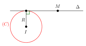 Trắc nghiệm phương trình tiếp tuyến của đường tròn có đáp án (ảnh 4)