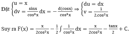 Trắc nghiệm tìm nguyên hàm bằng phương pháp từng phần có đáp án (ảnh 33)