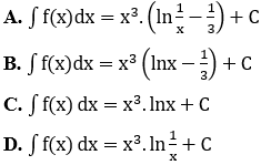 Trắc nghiệm tìm nguyên hàm bằng phương pháp từng phần có đáp án (ảnh 42)
