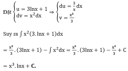 Trắc nghiệm tìm nguyên hàm bằng phương pháp từng phần có đáp án (ảnh 43)