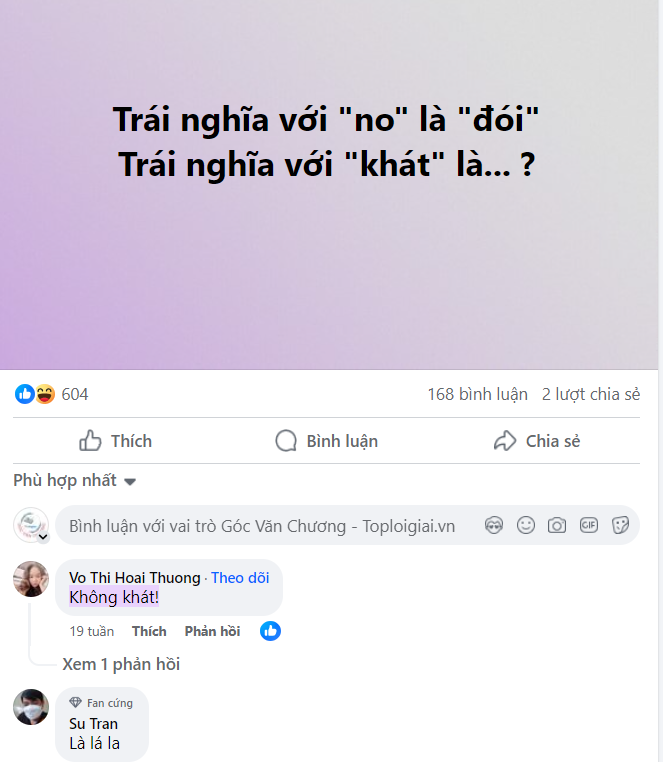Trái nghĩa với khác là gì