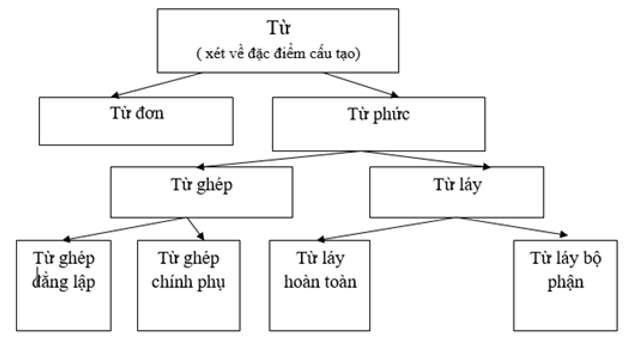 Từ chỉ gồm một tiếng gọi là từ đơn có những ví dụ nào trong tiếng Việt?