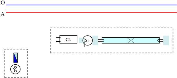 Vẽ sơ đồ lắp đặt mạch điện đèn ống huỳnh quang (ảnh 4)