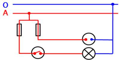 Vẽ sơ đồ lắp đặt mạch điện gồm 2 cầu chì 1 ổ cắm 1 công tắc điều khiển 1 bóng đèn (ảnh 2)