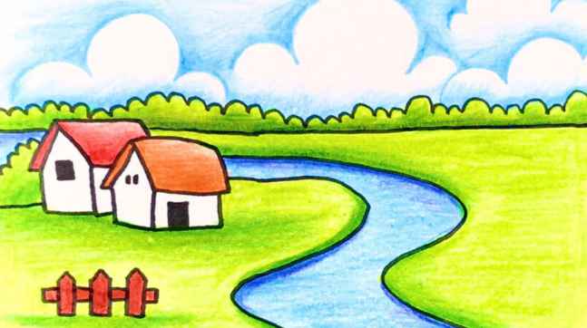 Hướng dẫn Cách vẽ tranh phong cảnh lớp 6 Đơn giản nhưng đầy sáng tạo cho học sinh