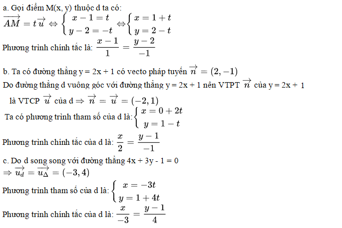 [CHUẨN NHẤT] Viết phương trình tham số (ảnh 6)