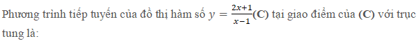 [CHUẨN NHẤT] Viết phương trình tiếp tuyến tại 1 điểm (ảnh 7)