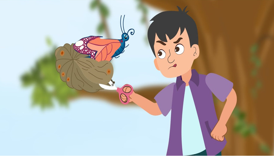 Ý kiến về vấn đề được gợi ra từ câu chuyện Cái kén và con bướm (ảnh 1)