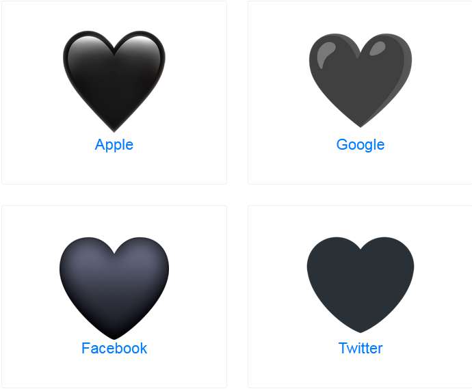 Ý nghĩa của icon trái tim màu đen là gì?
