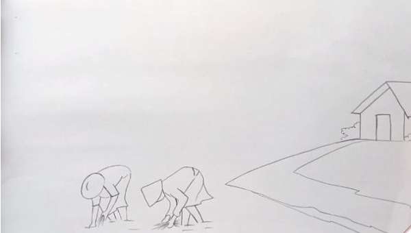 Soạn Mĩ thuật lớp 9: Cách vẽ tranh đề tài phong cảnh quê hương lớp 9 đơn giản (ảnh 3)