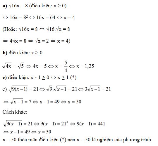 Giải Toán 9: Bài 25 trang 16 SGK Toán 9 tập 1 | Giải bài tập Toán 9 v