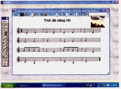 Giải bài tập Tin học 4 Bài 3: Em học nhạc với Encore (tiếp) - Toploigiai (ảnh 3)