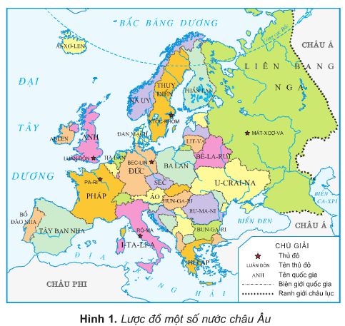 Bài 21. Một số nước ở Châu Âu | Giải bài tập Địa lí lớp 5 (ảnh 2)