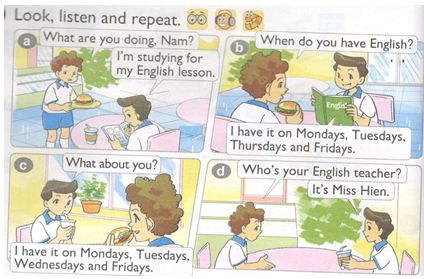 Lesson 2 Unit 8 lớp 4 (trang 54, 55 SGK Tiếng Anh 4) | Giải Tiếng Anh lớp 4