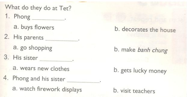 Lesson 2 Unit 15 lớp 4 (trang 32, 33 SGK Tiếng Anh 4) | Giải Tiếng Anh lớp 4 (ảnh 3)