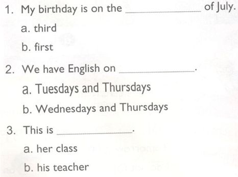 Lesson 3 Unit 3 lớp 4 (trang 22, 23 SGK Tiếng Anh 4) | Giải Tiếng Anh lớp 4