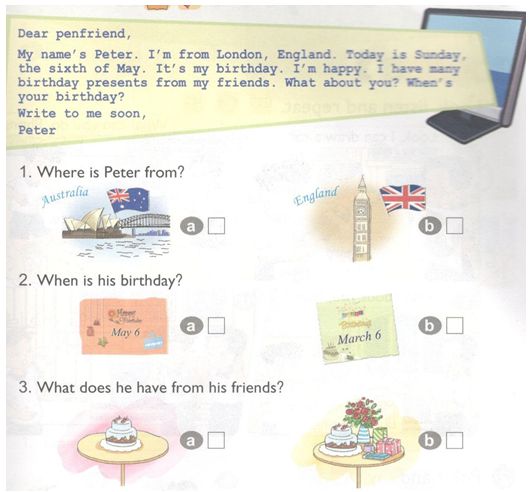 Lesson 3 Unit 4 lớp 4 (trang 28, 29 SGK Tiếng Anh 4) | Giải Tiếng Anh lớp 4 (ảnh 3)