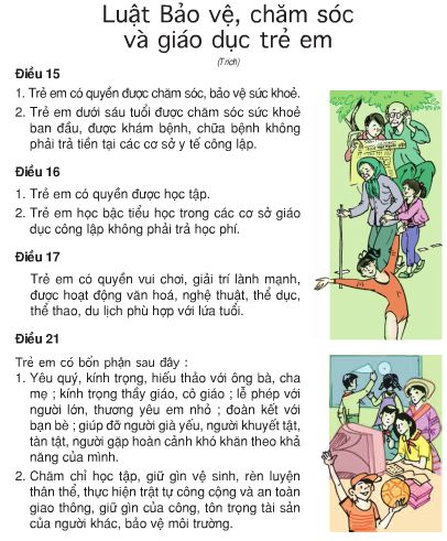 Tiếng Việt lớp 5: Tập đọc. Luật Bảo vệ, chăm sóc và giáo dục trẻ em | Giải bài tập Tiếng Việt lớp 5 