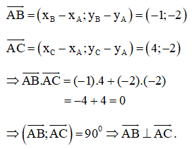 Cho hai vectơ a và b đều khác 0. Khi nào thì tích vô hướng của hai vectơ đó là số dương ? Là số âm ? Bằng 0 ? Lời giải