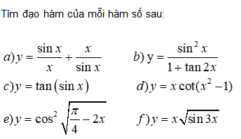 Giải Toán 11 nâng cao: Bài 33 trang 212 sgk Đại Số và Giải Tích 11 nâng cao 