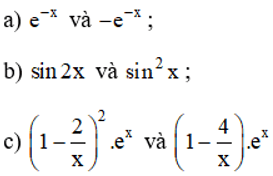 Bài 1 trang 100 SGK Giải tích 12
Bài 1 : Nguyên hàm Bài 1 trang 100 SGK Giải tích 12:  Trong các cặp hàm số dưới đây, hàm số nào l…