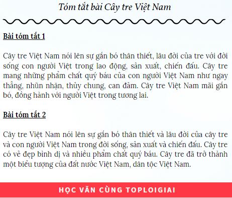 Soạn văn 6: Cây tre Việt Nam | Soạn văn lớp 6 chi tiết