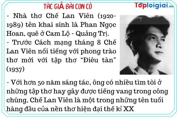 Tác giả - Tác phẩm: Con cò 