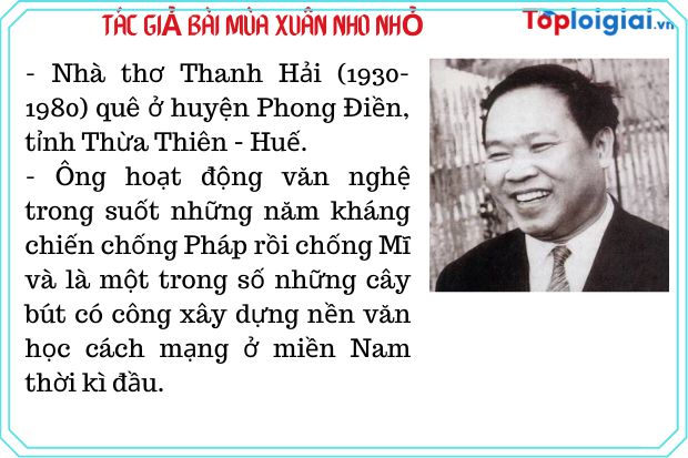 Tác giả - Tác phẩm: Mùa xuân nho nhỏ (Hoàn cảnh sáng tác, Tóm tắt ...