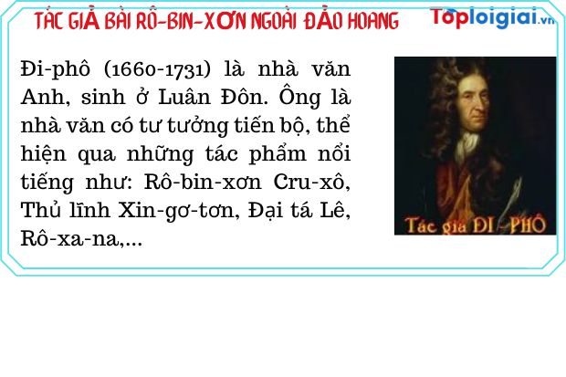 Tác giả - Tác phẩm: Rô-bin-xơn ngoài đảo hoang
