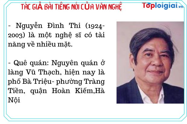 Tác giả - Tác phẩm: Tiếng nói của văn nghệ