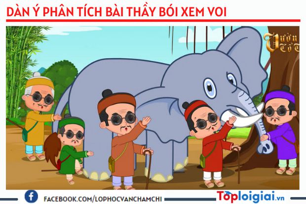 Dàn ý phân tích bài Thầy bói xem voi - Toploigiai