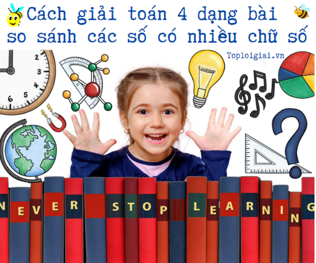 Cách giải toán lớp 4 dạng bài so sánh các số có nhiều chữ số