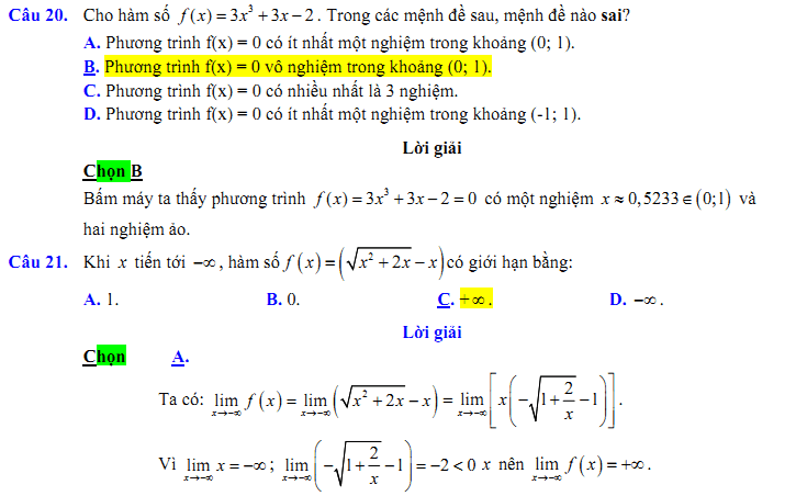 Đề kiểm tra 1 tiết Toán 11 Chương 4 Đại số - Đề 22 I Toploigiai