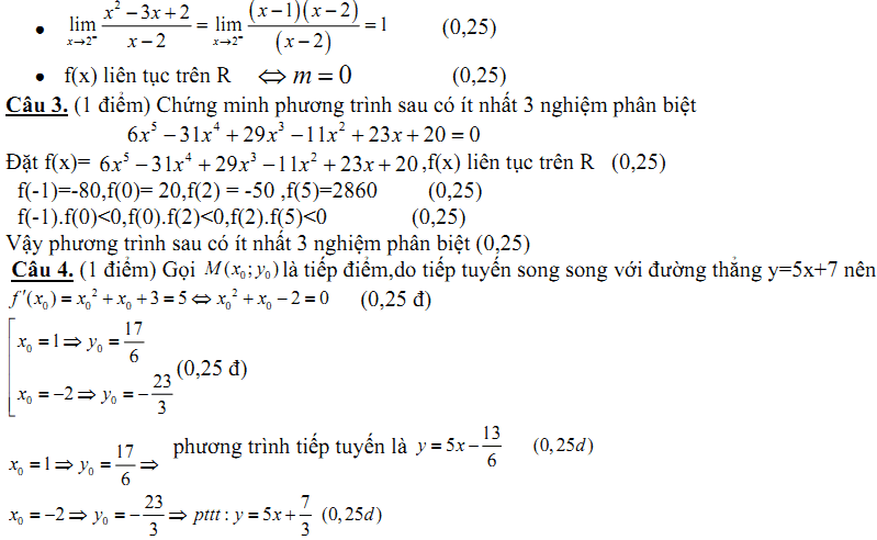 Đề kiểm tra 1 tiết Toán 11 Chương 4 Đại số - Đề 34 I Toploigiai