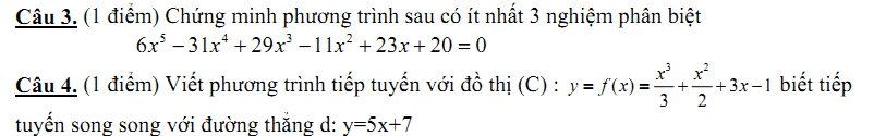 Đề kiểm tra 1 tiết Toán 11 Chương 5 Đại số - Đề 4 I Toploigiai