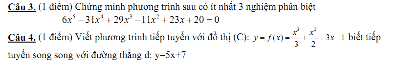 Đề kiểm tra 1 tiết Toán 11 Chương 5 Đại số - Đề 6 I Toploigiai