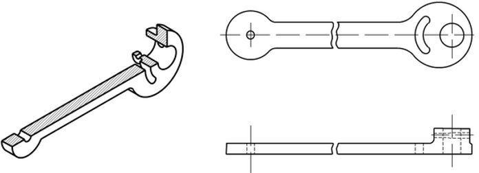 Lý thuyết Công nghệ 11: Bài 10. Thực hành: Vẽ bản vẽ chi tiết sản phẩm cơ khí đơn giản – (ảnh 7)