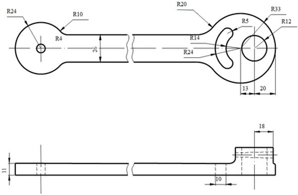 Lý thuyết Công nghệ 11: Bài 10. Thực hành: Lập bản vẽ chi tiết của sản phẩm cơ khí đơn giản – TopLoigiai (ảnh 8)