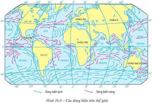 Lý thuyết Địa lí 10: Bài 16. Sóng. Thủy triều. Dòng biển | Giải Địa 10 - TopLoigiai