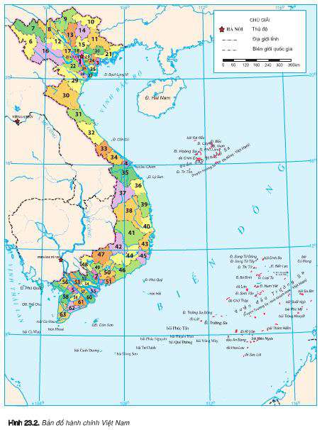 Lý thuyết Địa 8: Bài 23. Vị trí, giới hạn, hình dạng lãnh thổ Việt Nam | Giải Địa 8 - TopLoigiai