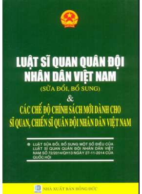 Lý thuyết GDQP 12 bài 5: Luật sĩ quan Quân đội nhân dân Việt Nam và luật Công an nhân dân