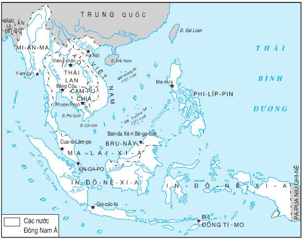 Lý thuyết Sử 9: Bài 5. Các nước Đông Nam Á