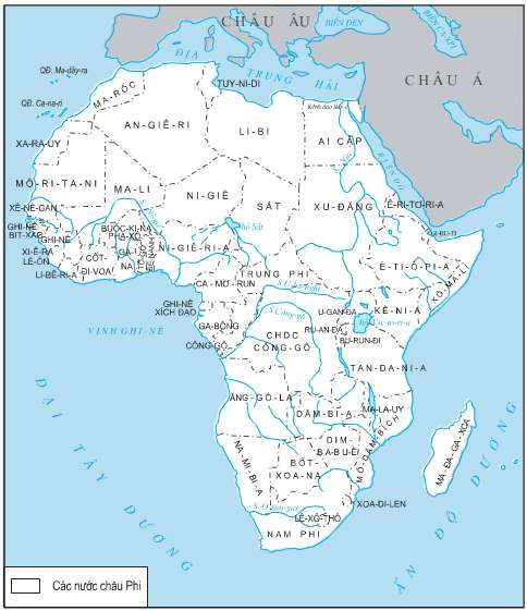 Lý thuyết Sử 9: Bài 6. Các nước châu Phi 